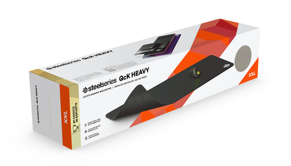 Mousepad Gamer SteelSeries QcK Heavy XXL Preto 90 x 40 x 0,4cm