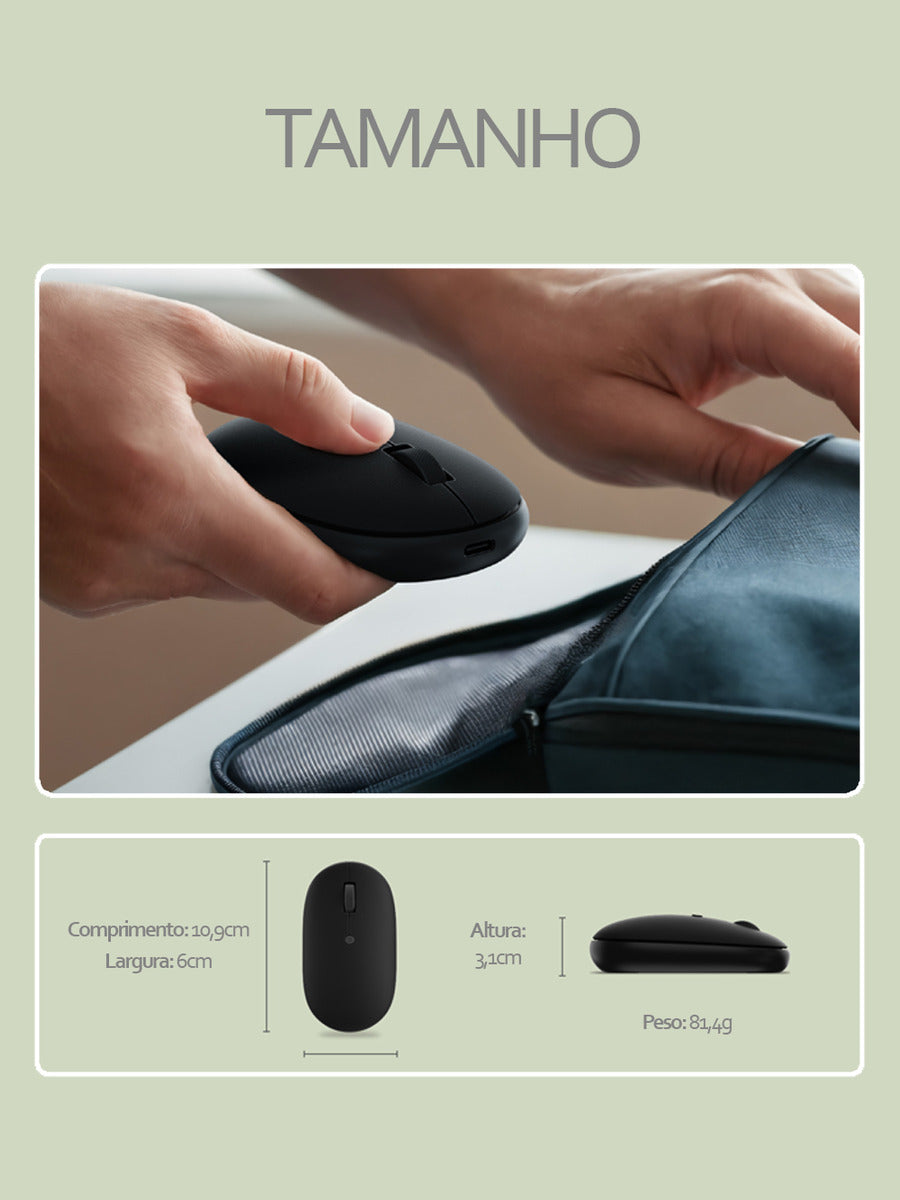 Mouse Satechi Bluetooth OnTheGo - Preto