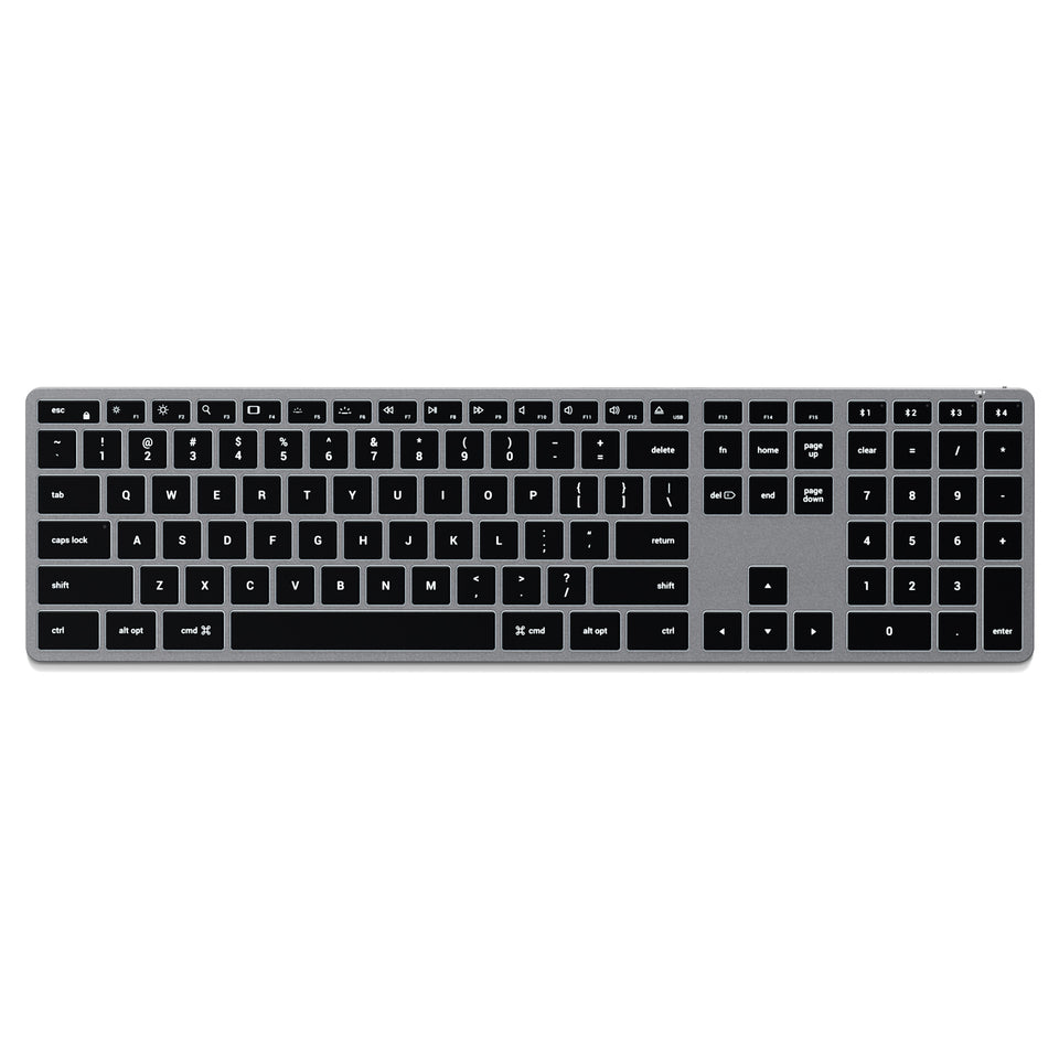 Teclado Satechi Retroiluminado Bluetooth Slim X3 - US - Cinza Espacial