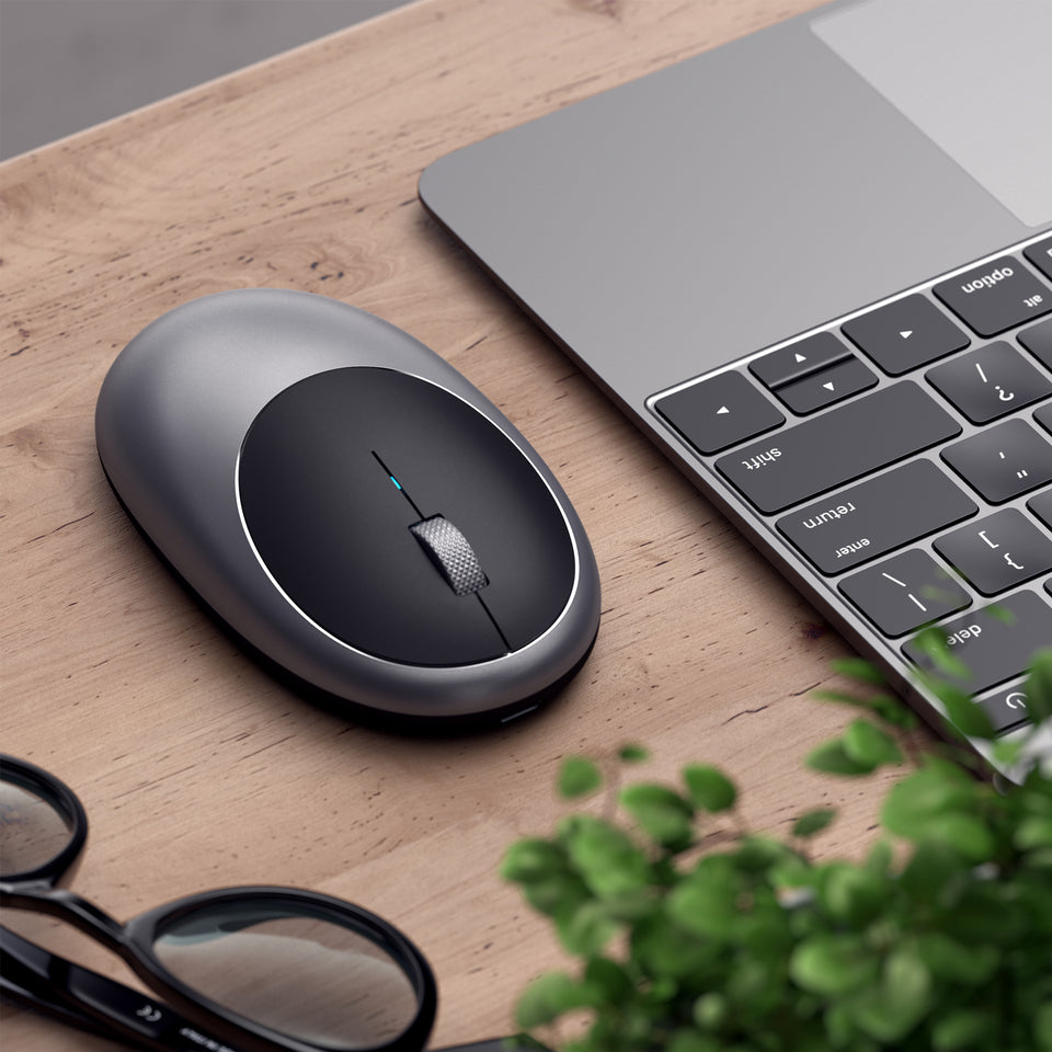 Kit Satechi Teclado X3 E Mouse M1 Sem Fio Cinza Espacial