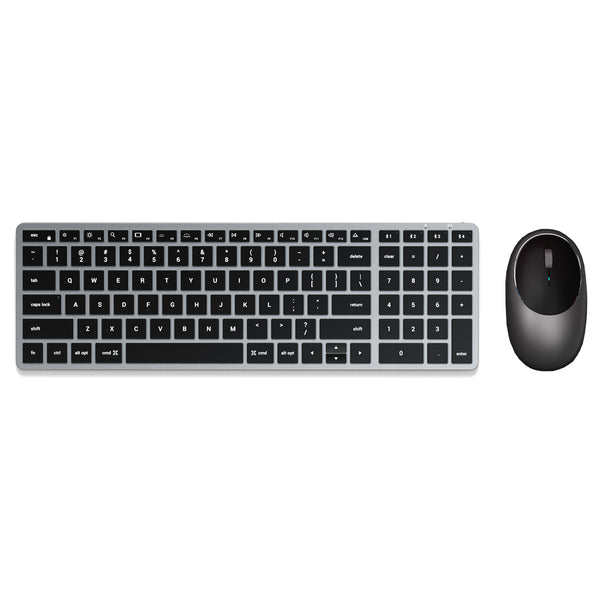 Kit Satechi Teclado X2 E Mouse M1 Sem Fio Cinza Espacial