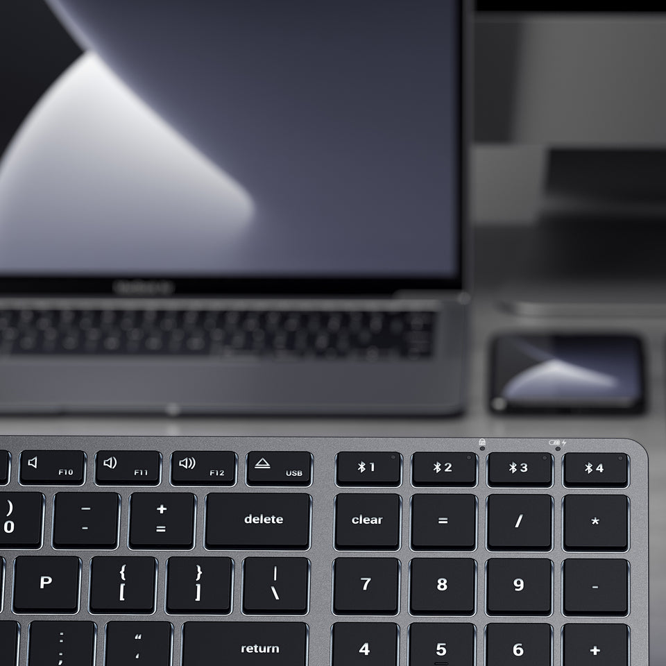 Kit Satechi Teclado X2 E Mouse M1 Sem Fio Cinza Espacial
