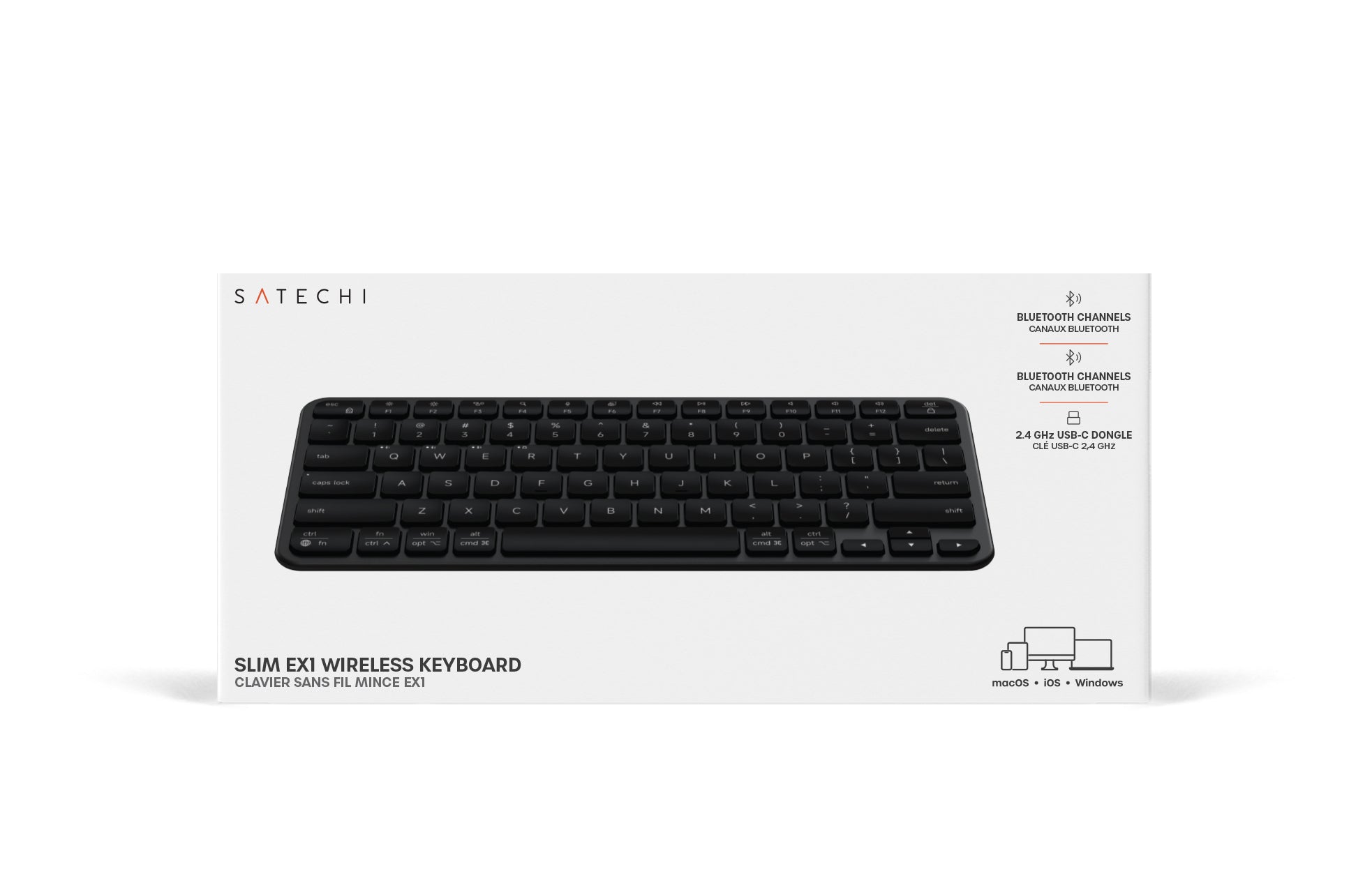 Teclado Satechi Bluetooth Slim EX1 - US - Preto – Caprime Commerce
