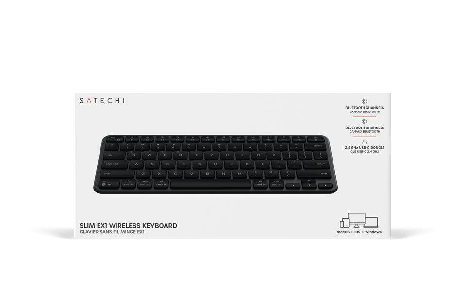 Teclado Satechi Bluetooth Slim EX1 - US - Preto