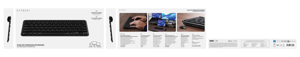 Teclado Satechi Bluetooth Slim EX1 - US - Preto