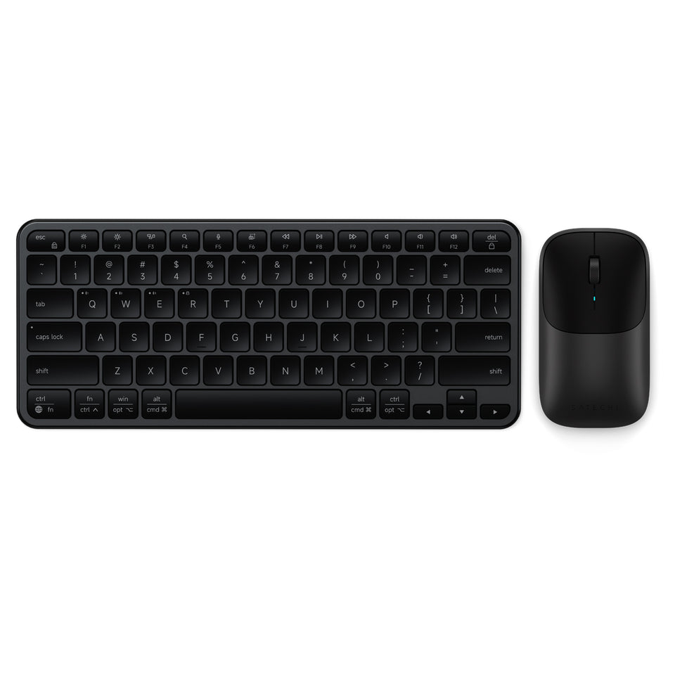 Kit Teclado e Mouse Sem Fio Satechi Slim EX1 e Slim EX - Preto