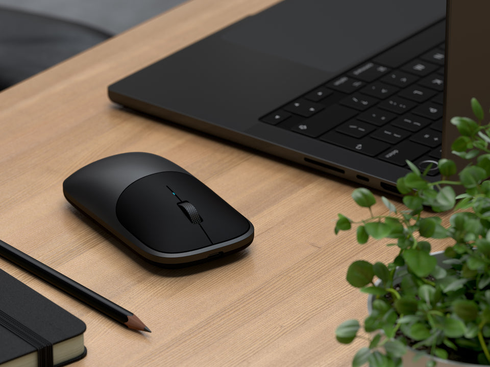 Kit Teclado e Mouse Sem Fio Satechi Slim EX1 e Slim EX - Preto