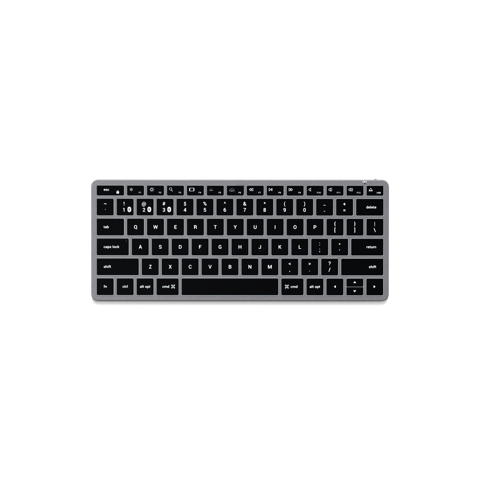 Teclado Satechi Retroiluminado Bluetooth Slim X1 - US - Cinza Espacial