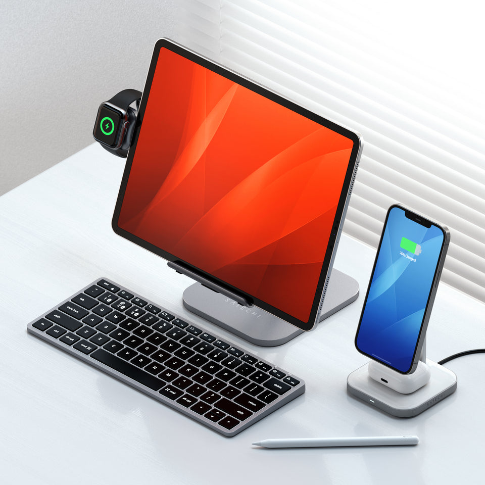 Teclado Satechi Retroiluminado Bluetooth Slim X1 - US - Cinza Espacial