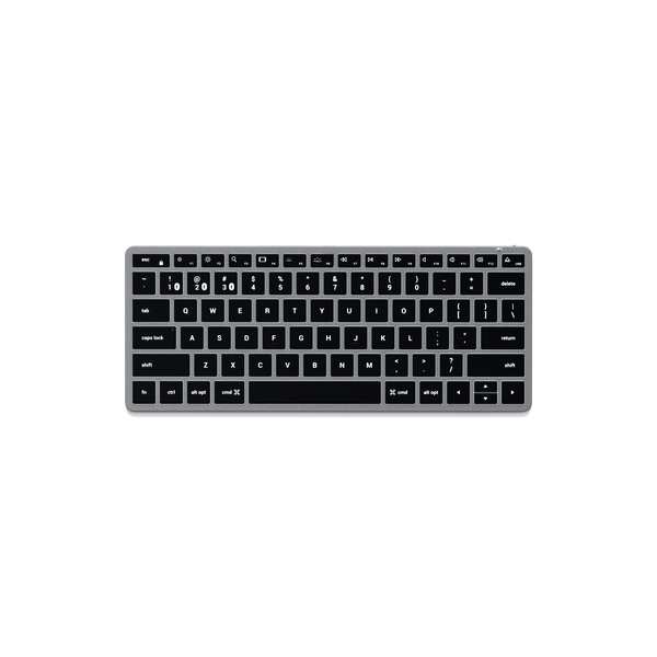 Teclado Satechi Retroiluminado Bluetooth Slim X1 US Cinza
