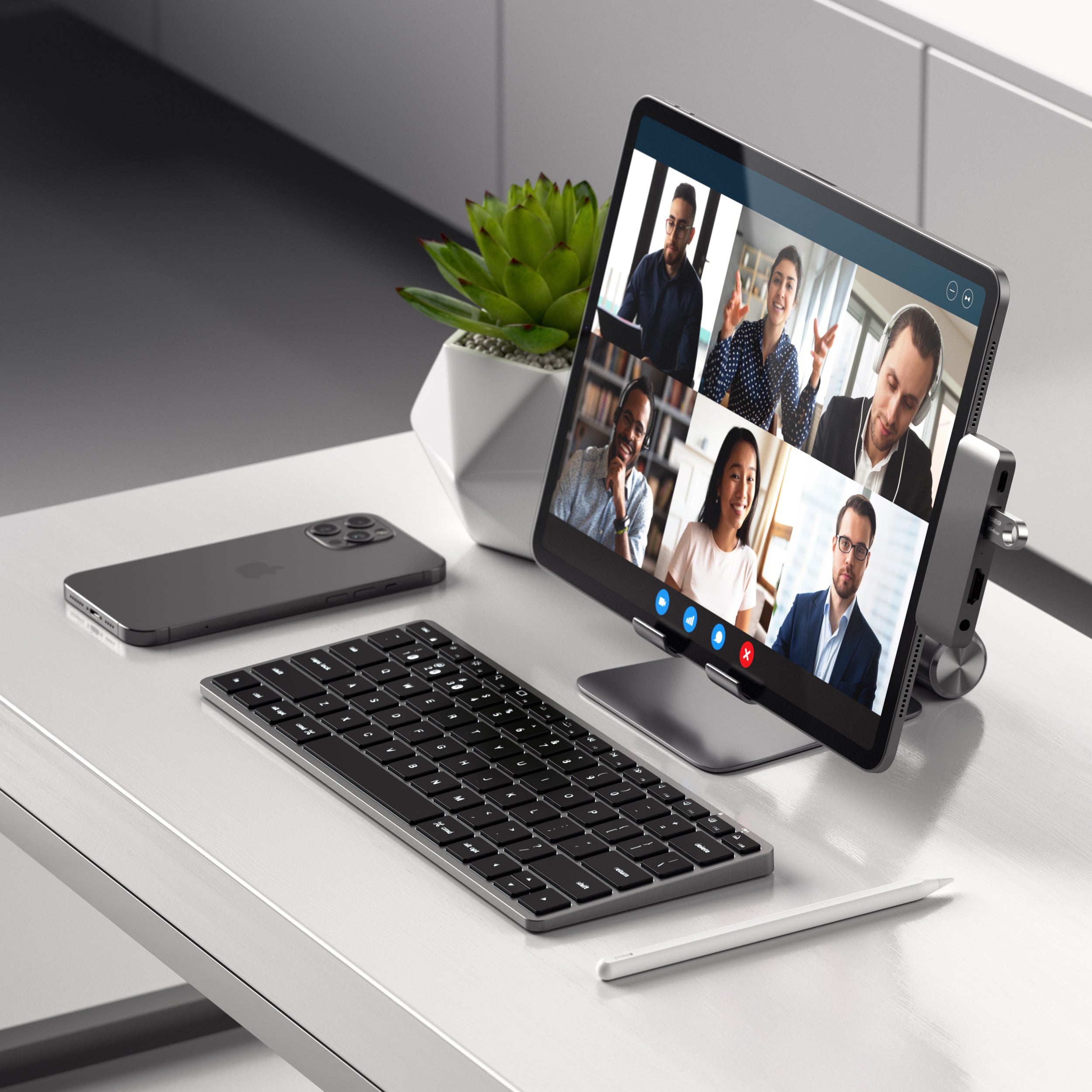 Teclado Satechi Retroiluminado Bluetooth Slim X1 - US - Cinza