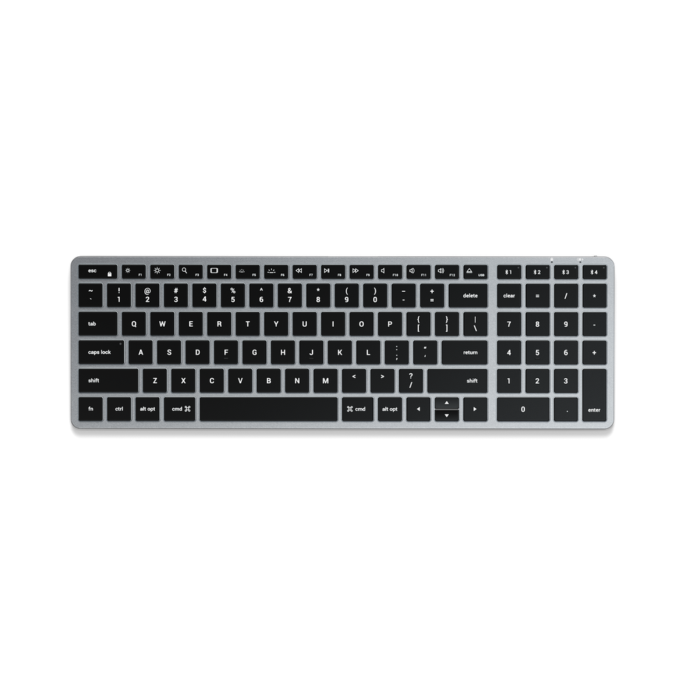 Teclado Satechi Retroiluminado Bluetooth Slim X2 - US - Cinza Espacial