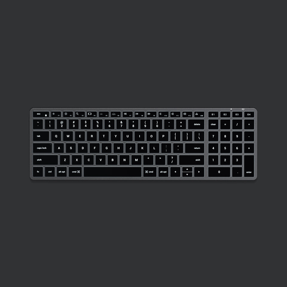 Teclado Satechi Retroiluminado Bluetooth Slim X2 - US - Cinza Espacial
