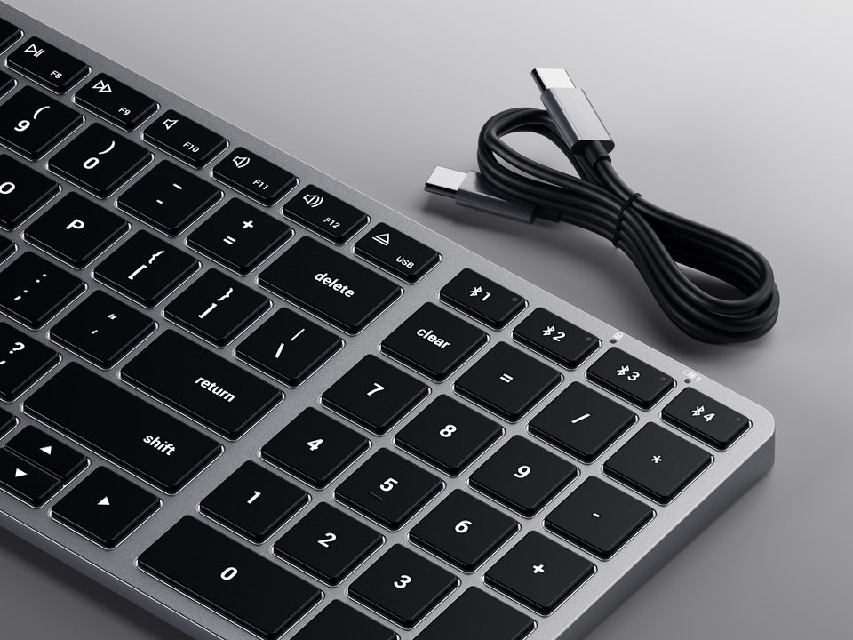 Teclado Satechi Retroiluminado Bluetooth Slim X2 - US - Cinza Espacial