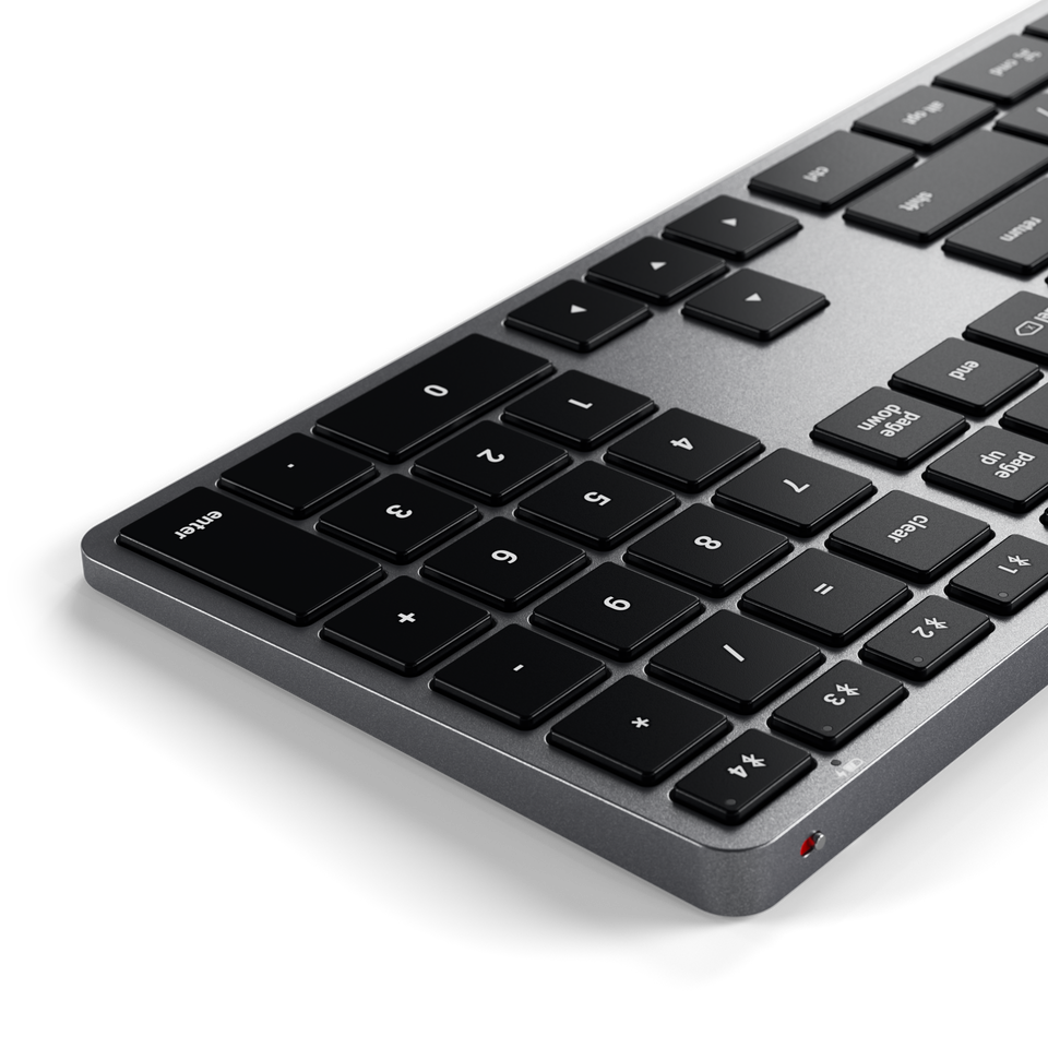 Teclado Satechi Retroiluminado Bluetooth Slim X3 - US - Cinza Espacial