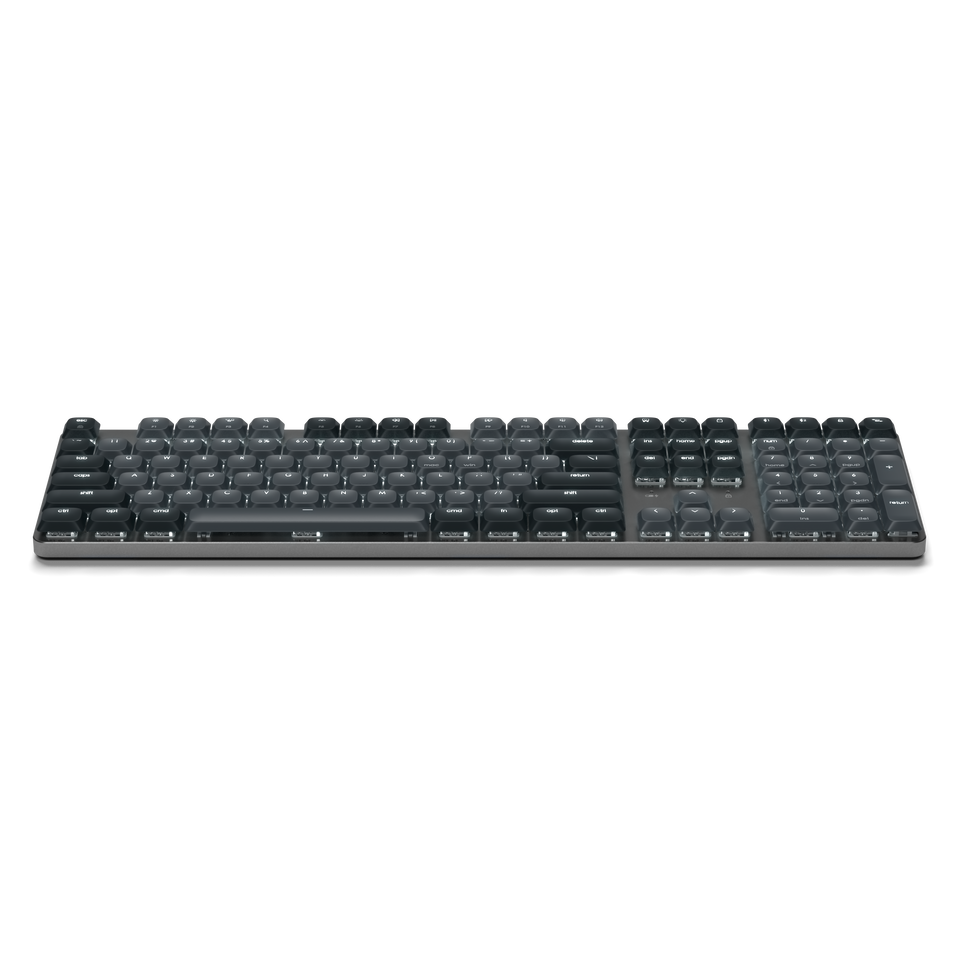 Teclado Satechi SM3 Retroiluminado com Bluetooth Mecânico Slim - US - Cinza e Preto