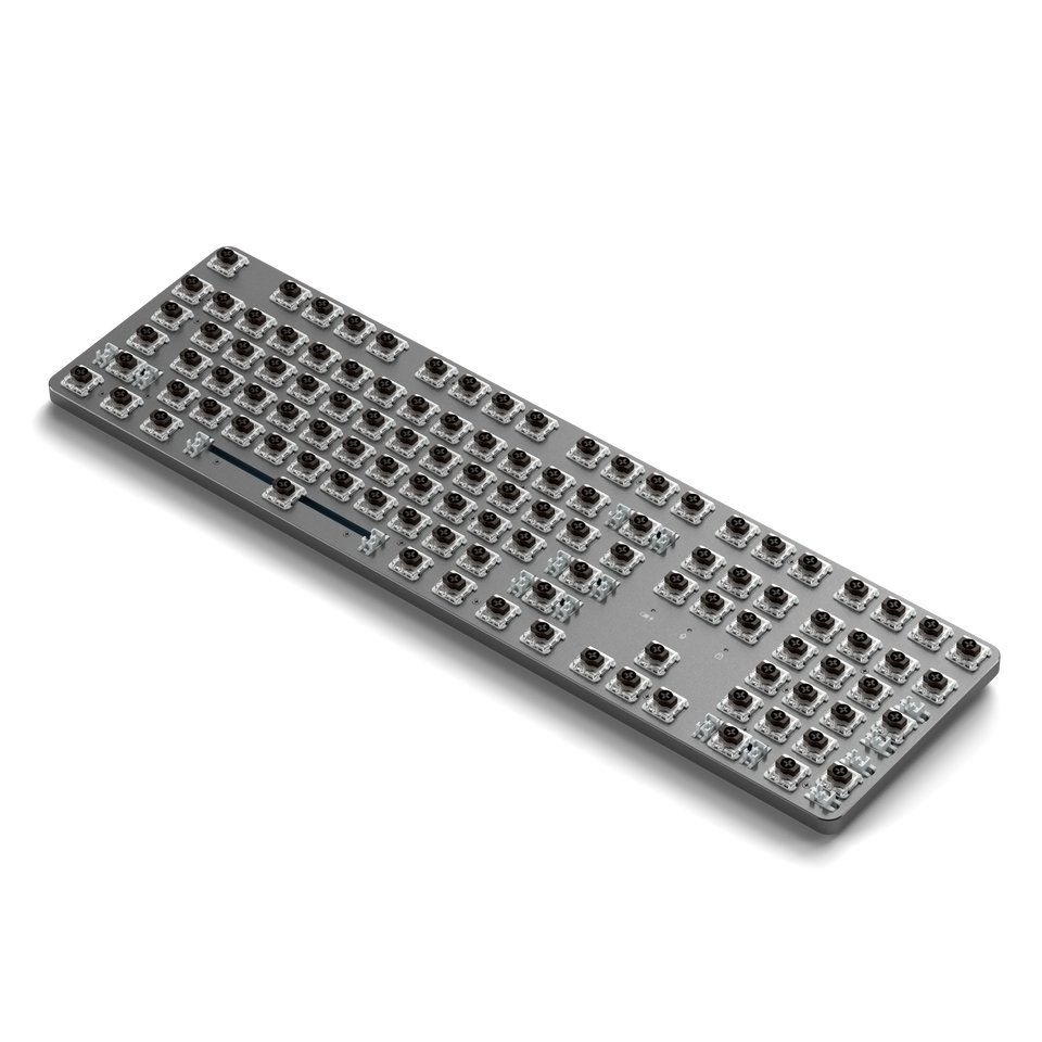 Teclado Satechi SM3 Retroiluminado com Bluetooth Mecânico Slim - US - Cinza e Preto