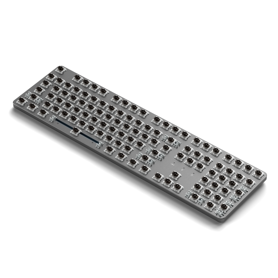 Teclado Satechi SM3 Retroiluminado com Bluetooth Mecânico Slim - US - Branco e Cinza