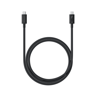 Cabo Satechi USB-C Para USB-C Thunderbolt 4 Pro - 1 Metro - Preto