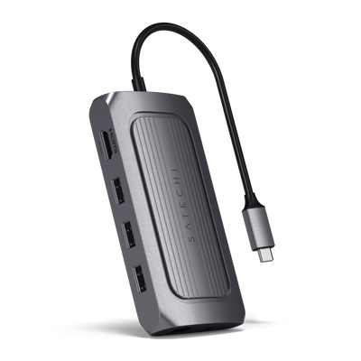 Adaptador Satechi Multi Porta USB4 com HDMI 8K - Cinza Espacial