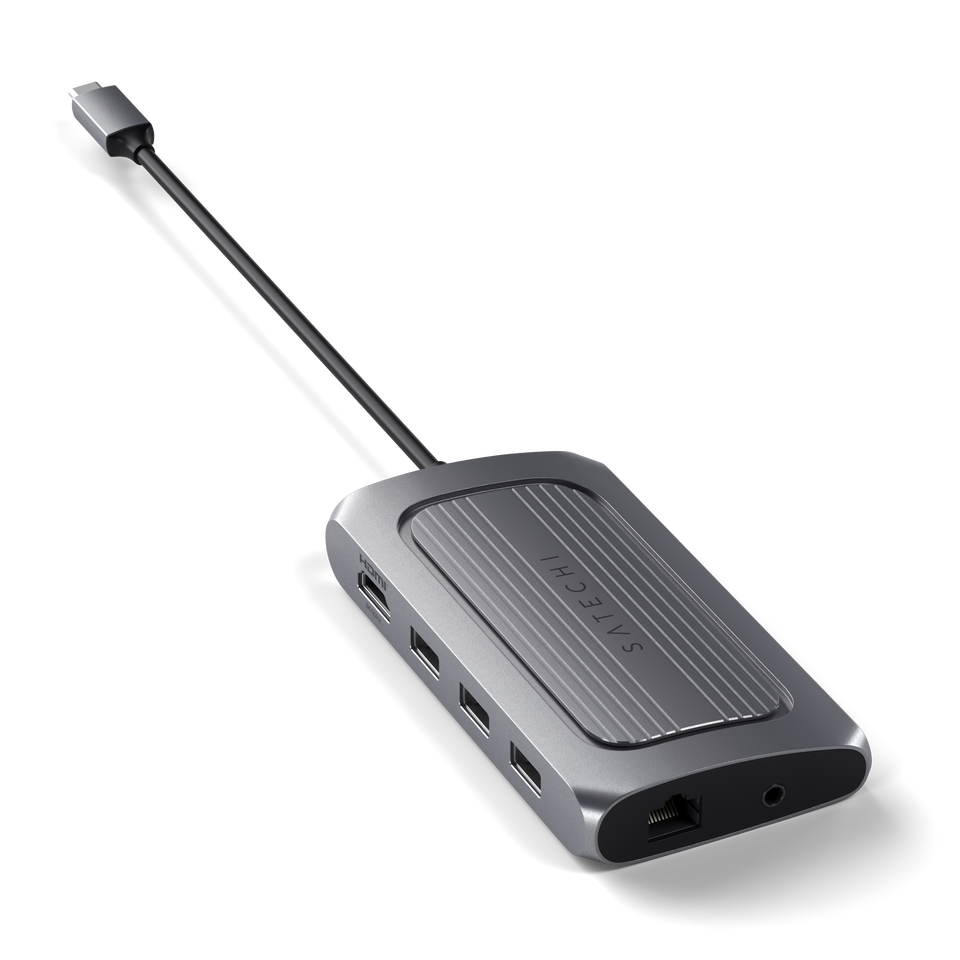 Adaptador Satechi Multi Porta USB4 com HDMI 8K - Cinza Espacial