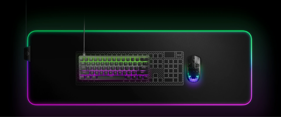 Teclado SteelSeries Apex Pro Mini USB-A Para USB-C