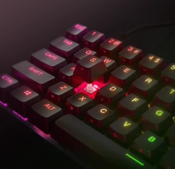 Teclado SteelSeries Apex Pro Mini USB-A Para USB-C