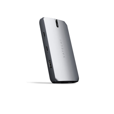 Adaptador Satechi Multi Portas USB-C On-The-Go - Cinza Espacial