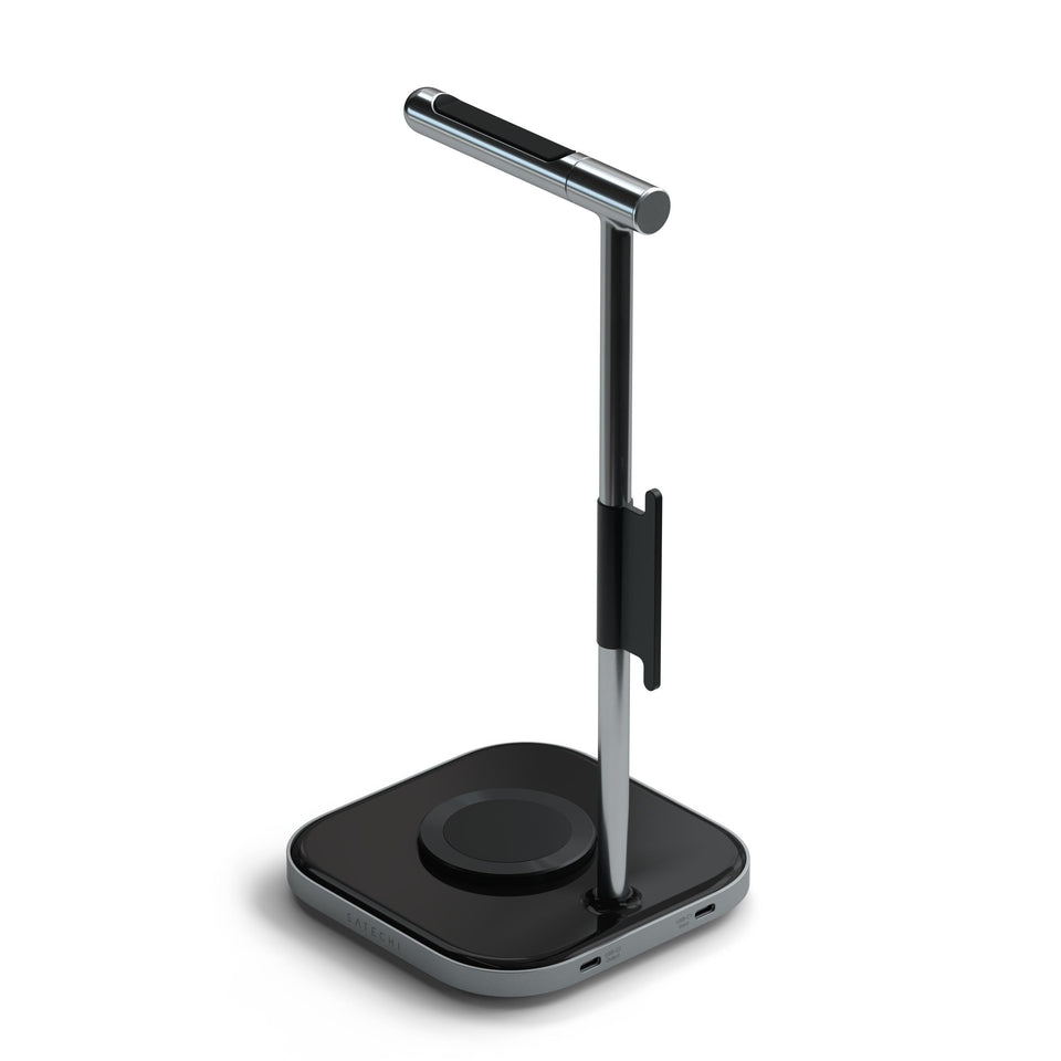 Suporte Satechi Para Fone De Ouvido 2 Em 1 Com Carregador Sem Fio