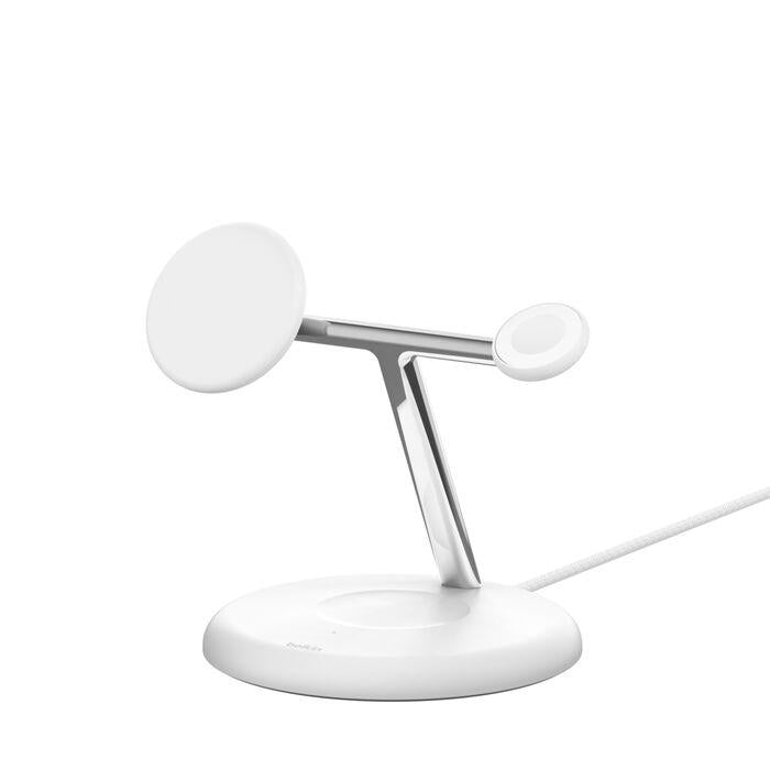 Carregador Belkin 3 em 1 Wireless Qi2 15W Branco