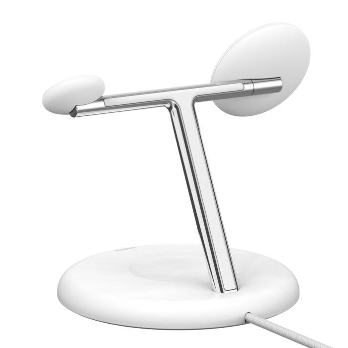 Carregador Belkin 3 em 1 Wireless Qi2 15W Branco