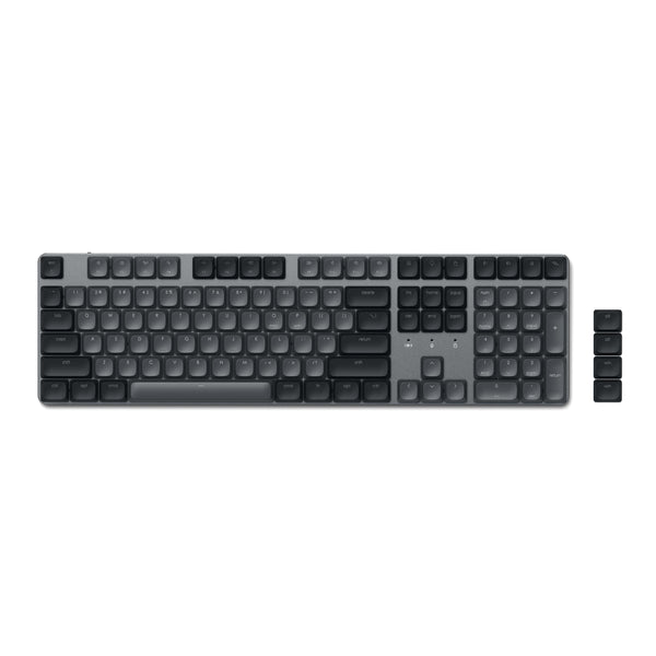 Teclado Satechi SM3 Retroiluminado com Bluetooth Mecânico Slim - US - Cinza e Preto