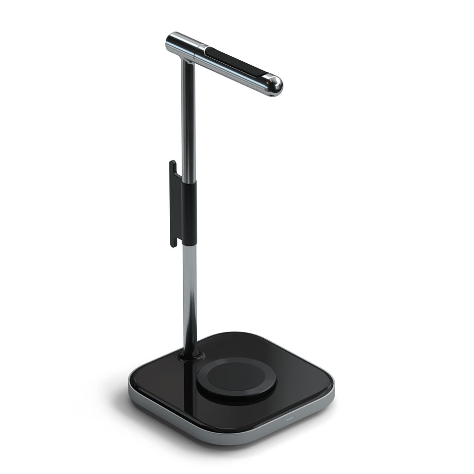 Suporte Satechi Para Fone De Ouvido 2 Em 1 Com Carregador Sem Fio