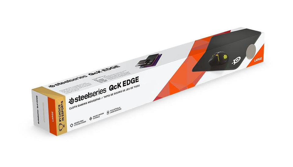 Mousepad Gamer SteelSeries QcK Edge Large Preto 45 x 40 x 0,2cm