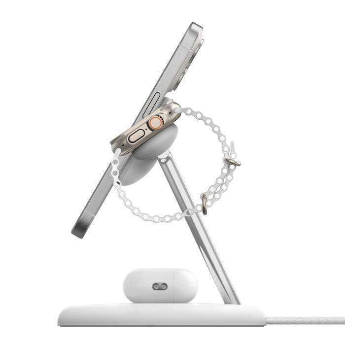 Carregador Belkin 3 em 1 Wireless Qi2 15W Branco