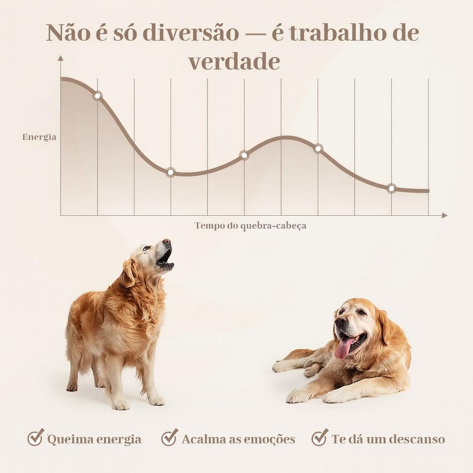 Brinquedo Loobani Alimentador Interativo para Cães Dispenser Ecológico Feito em Bambu com 3 Garrafas