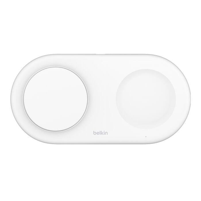 Carregador Belkin Boostcharge Pro Wireless 2 em 1 Magnético Qi2 15W Branco